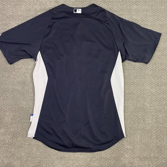 New York Yankees Baseball Jersey Men's Medium Majestic Cool Base Authentic Black - Picture 9 of 14